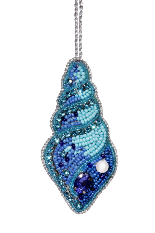 Beaded Seashell Bag Charm