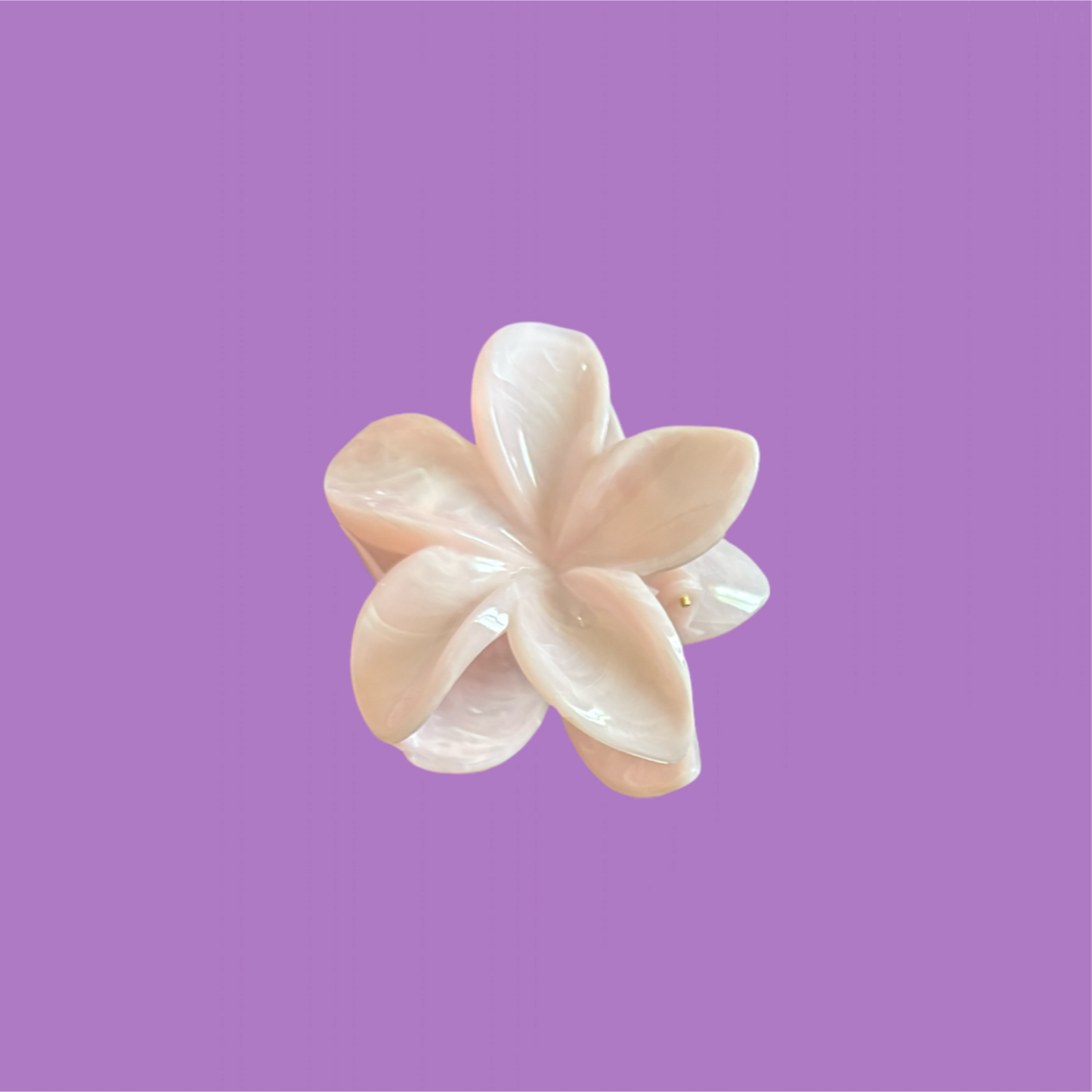 Pink Flower claw clip