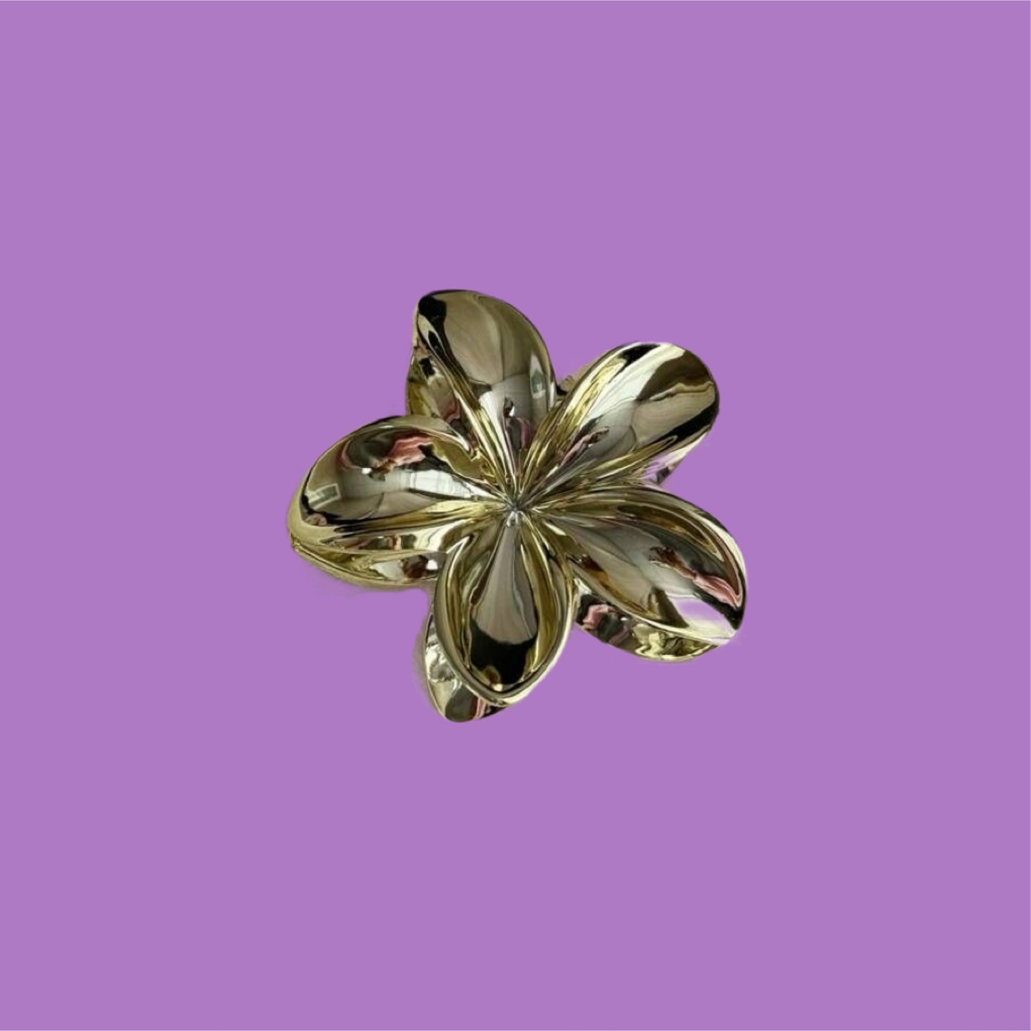 Gold Flower claw clip